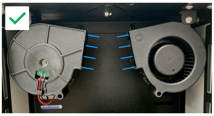 Cooling Fan Positions - Correct